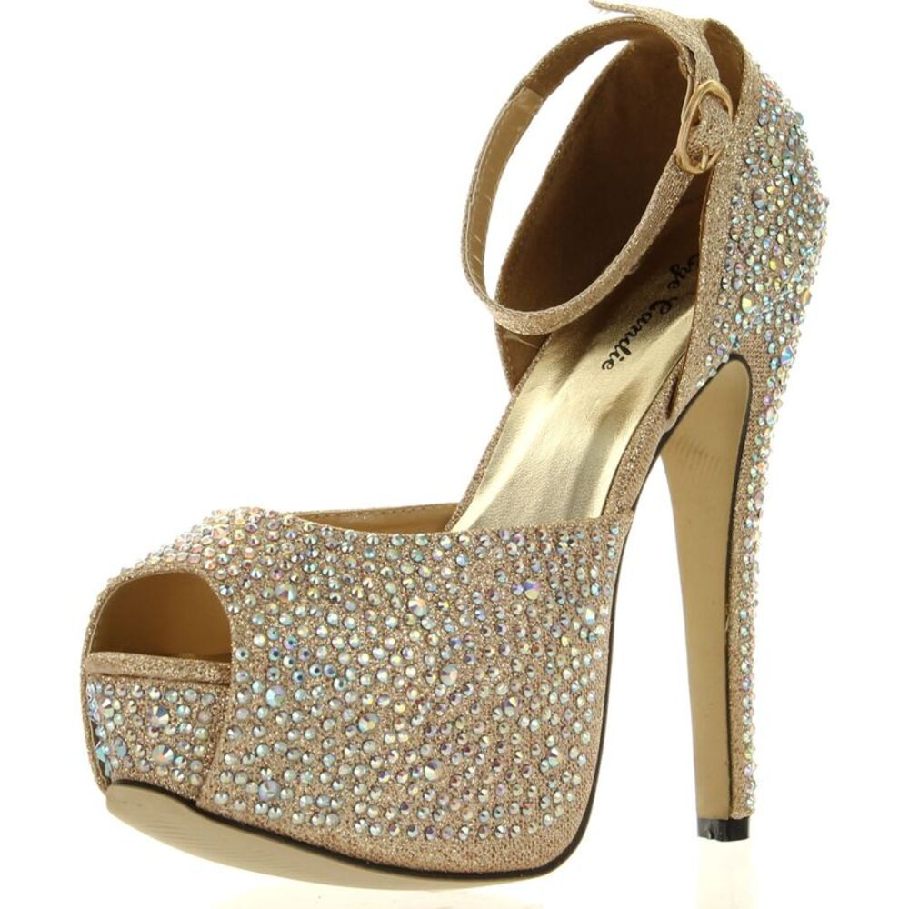 Eye Candie Juliana-77 Gold Womens sandals 6.5 NEW